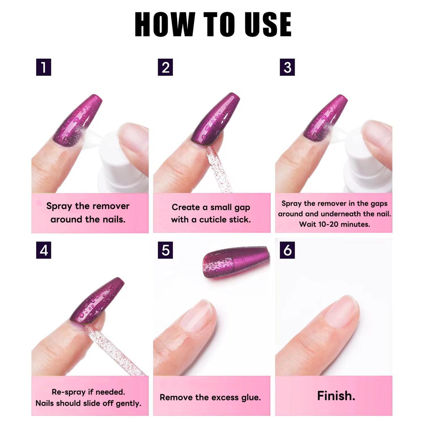 Nail Glue Remover Sprayer (30ml)