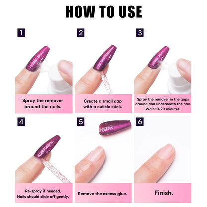 Nail Glue Remover Sprayer (30ml)